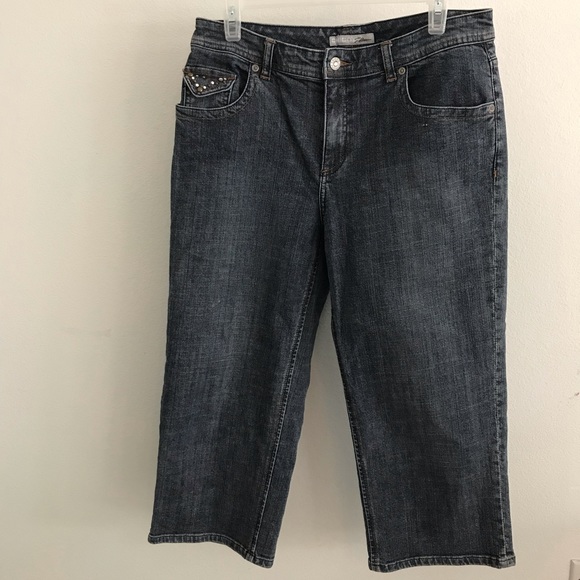 Chico’s Platinum cropped jeans 30”-31”waist Chico size 1 - Picture 4 of 5